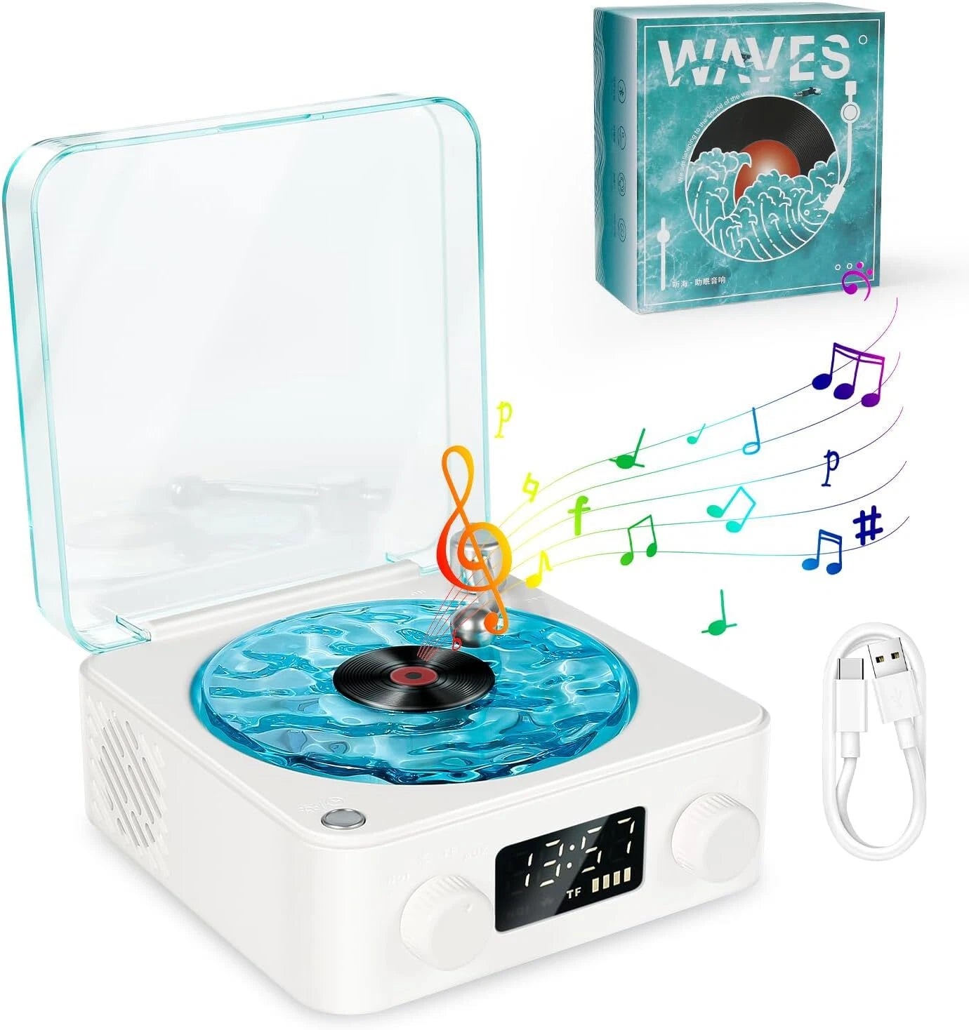 TekkyMate™ Vinyl Record Player Bluetooth Retro Speaker