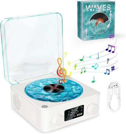 TekkyMate™ Vinyl Record Player Bluetooth Retro Speaker